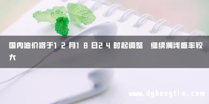 国内油价将于12月18日24时起调整 继续搁浅概率较大